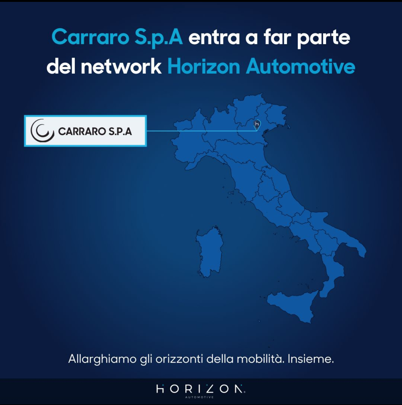 Carraro Concessionaria entra nel network Horizon Automotive
