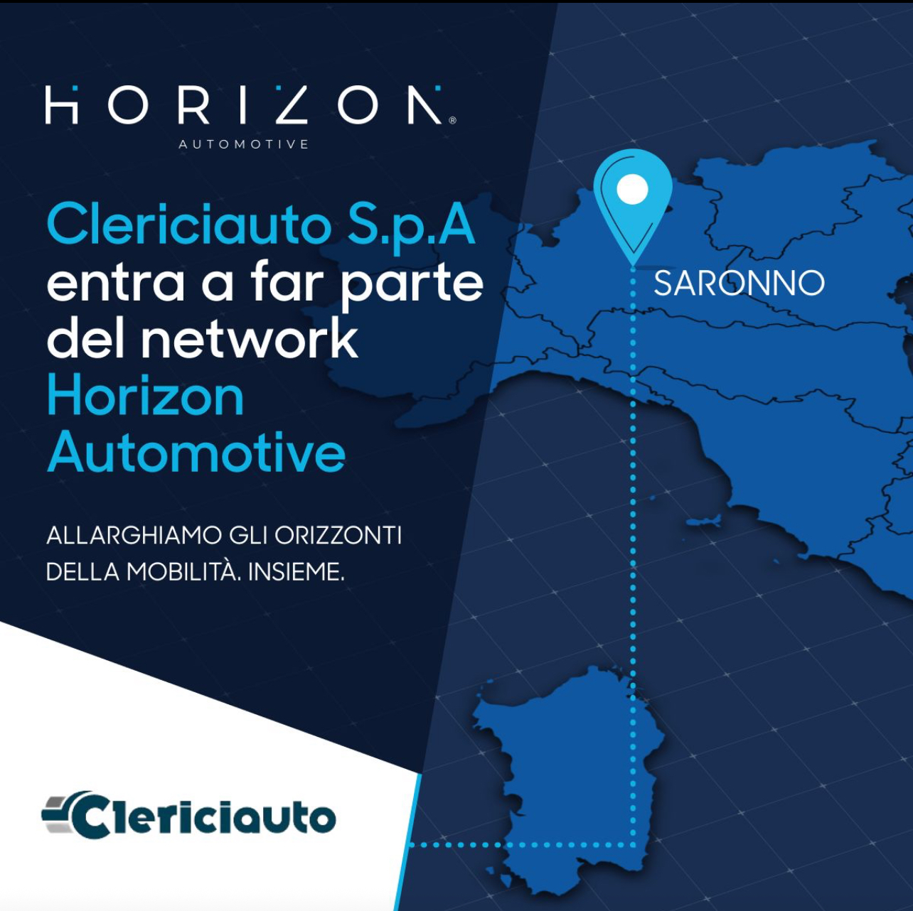 Horizon Automotive si rafforza con il Gruppo Clerici Auto