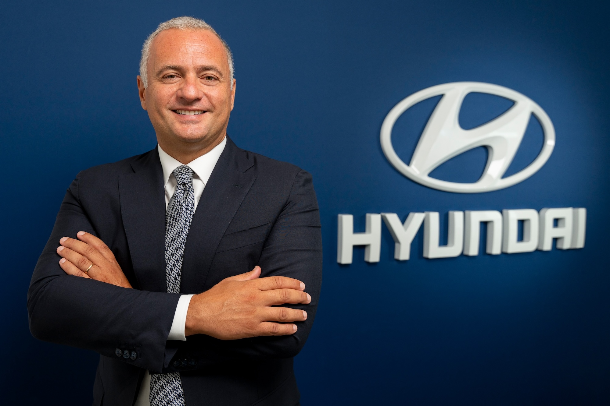 Francesco Calcara alla guida di Hyundai Italia