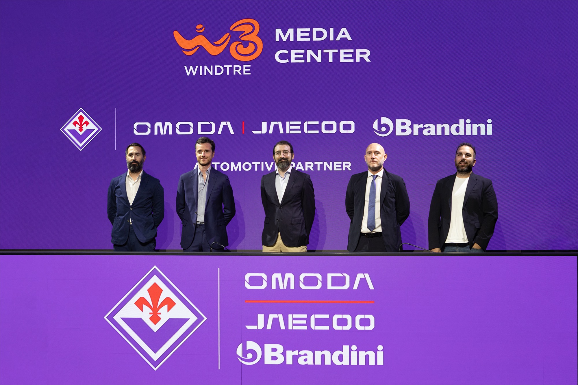 Brandini con OMODA & JAECOO Official Automotive Partner di ACF Fiorentina