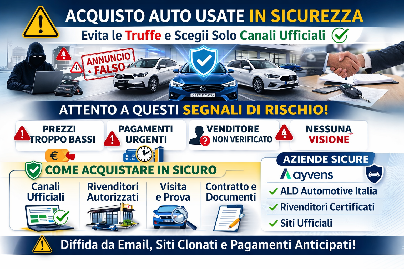 Ayvens rafforza la sicurezza sull’usato e le truffe online