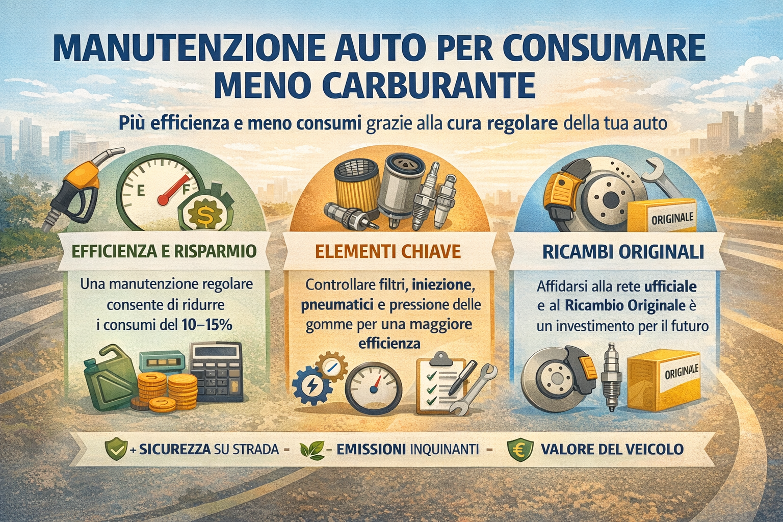Manutenzione auto: meno consumi e più efficienza!