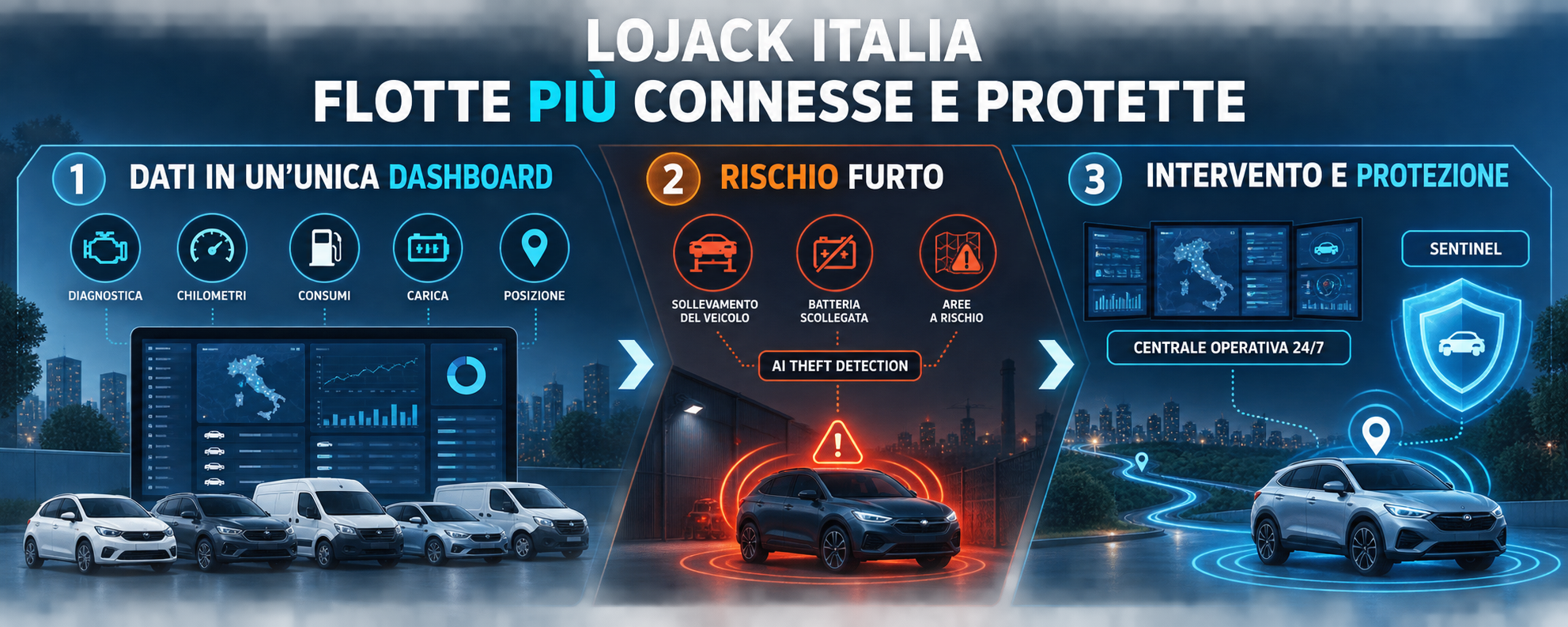 LoJack integra gestione della flotta e prevenzione furti